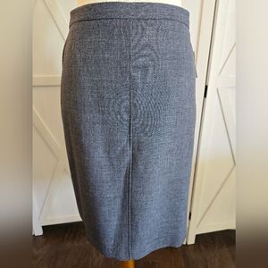 Anne Klein (NWT) Womens Gray Straight Career Work Skirt